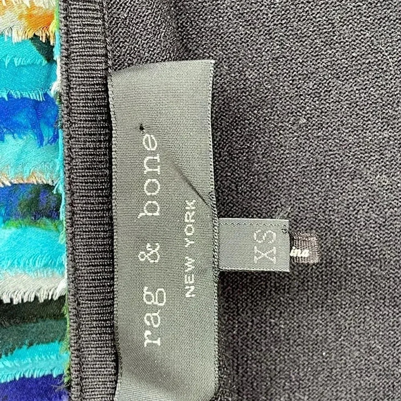 Rag & Bone Watercolor Frayed Harley Mini Dress XS - Picture 7 of 9